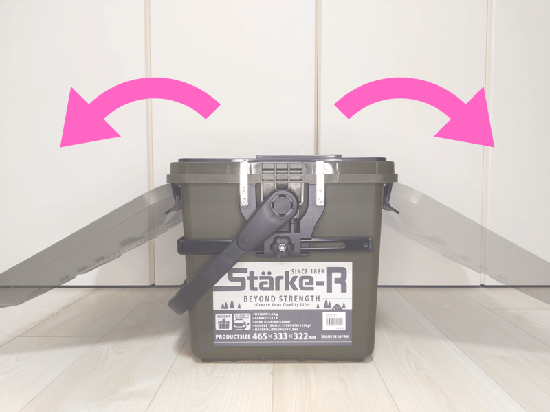ドカットのフタの開き方
